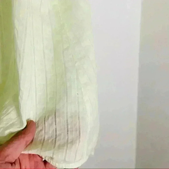 NWT Rag and Bone Kristine Faux Wrap High Lo Semi Sheer Striped Blouse - Picture 5 of 7